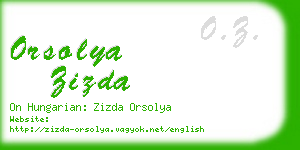 orsolya zizda business card